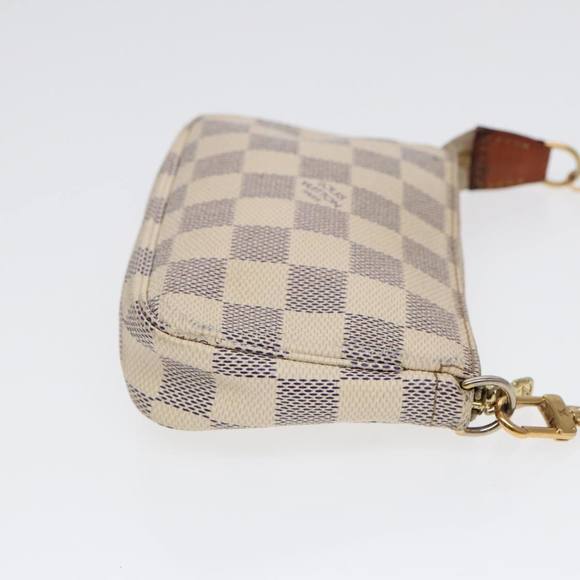 LOUIS VUITTON Damier Azur Mini Pochette Accessoires Pouch N63005 LV Auth 86634 - Picture 4 of 16